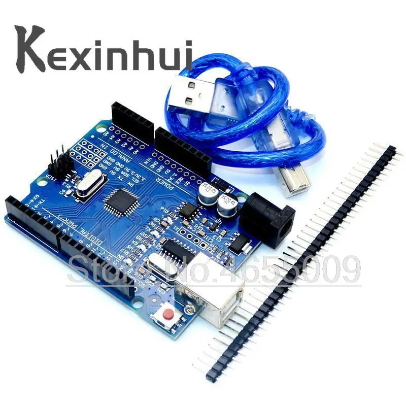 Satu-Set-untuk-UNO-R3-CH340G-MEGA328P-Chip-16Mhz-untuk-Arduino-UNO-R3 ...