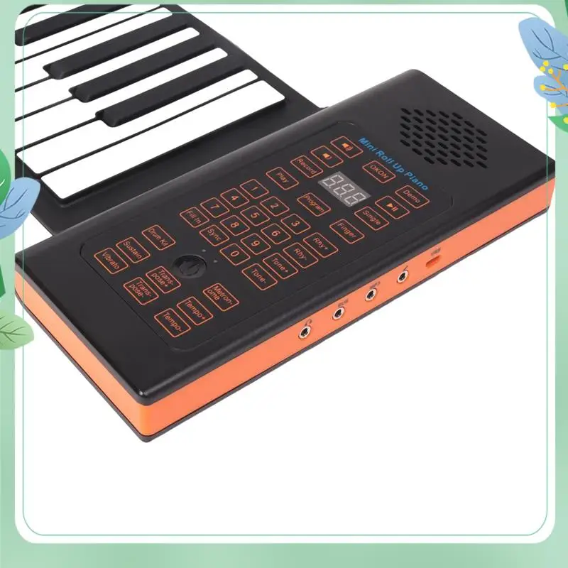 SYDS Portable Keyboard Piano Roll Up 88 Keys Electronic Keyboard Flexible Silicone With Rechargeable Battery For Kid Gift