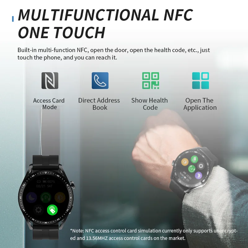 ο  HW28 Ʈ ġ  2022 ο NFC HD 1.39 & ȭ     SmartWatch  Pk GTR 3
