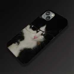 Stylish Korean Black Cat Cartoon Magnetic Phone Case - iPhone 14 Pro Max (3)