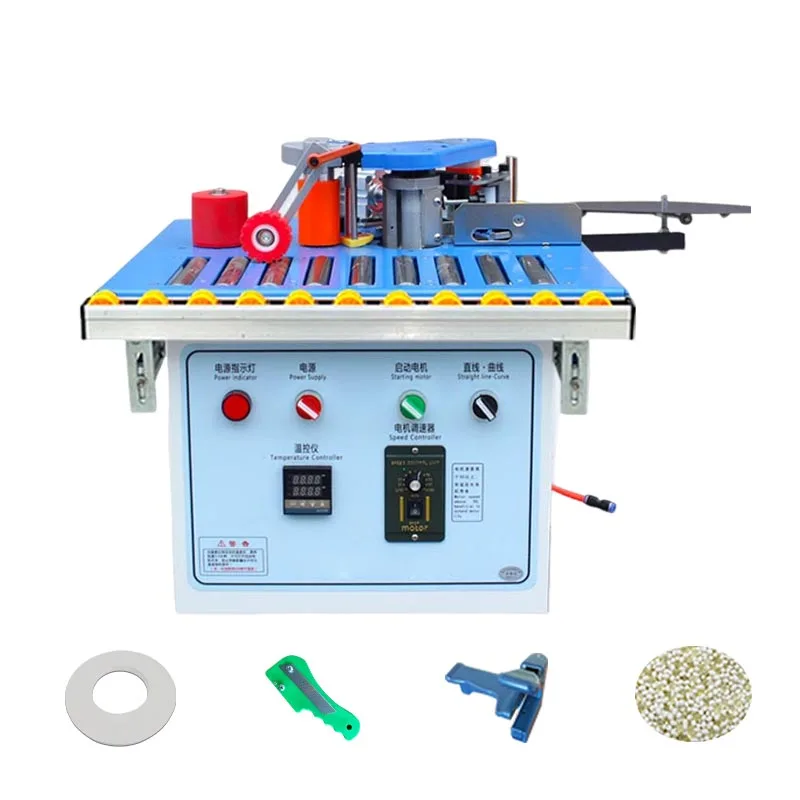 Manual Edge Bander Straight/Curve Portable Edge Banding Machine Woodworking Pvc Cut Itself Manual Tool
