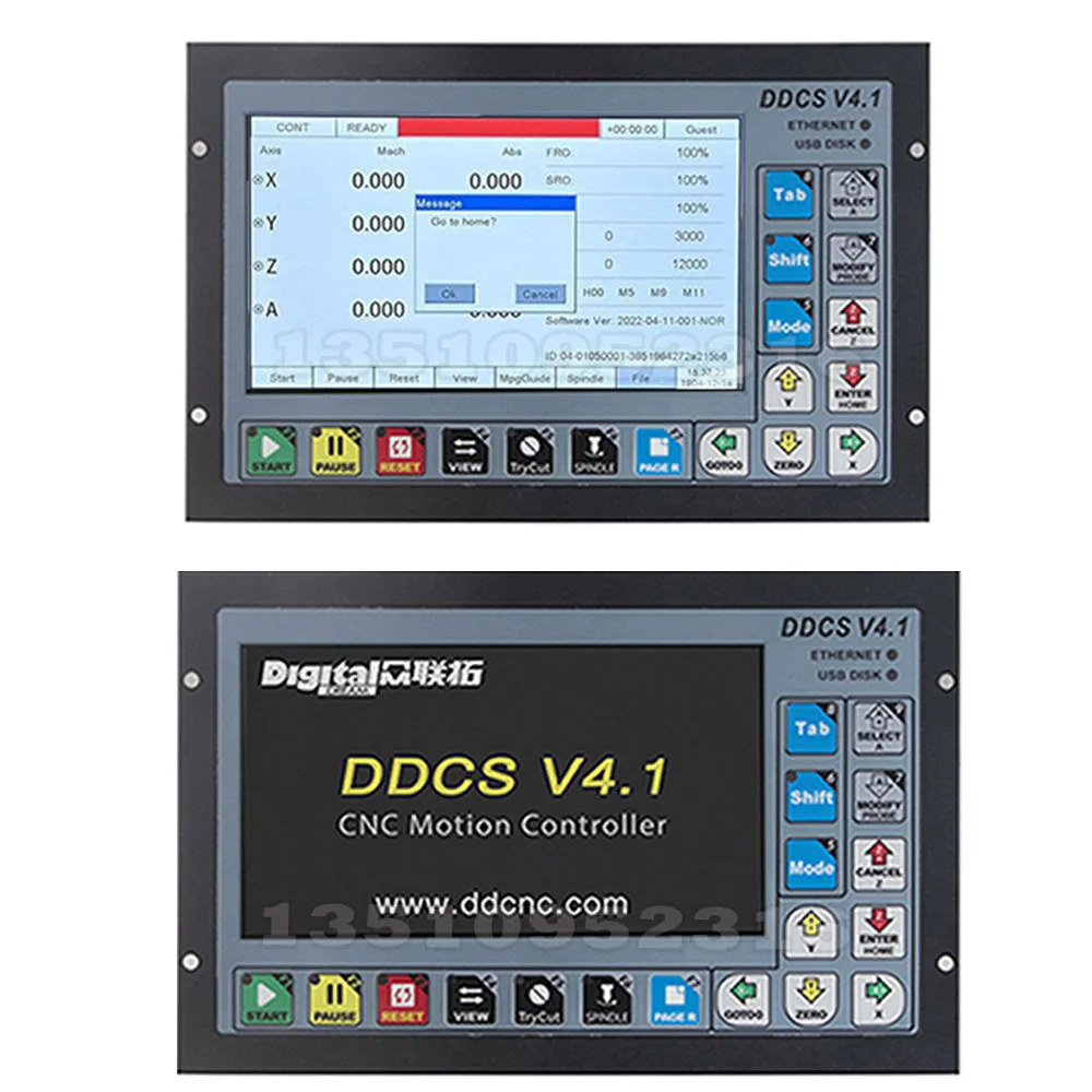 인기상품 ddcsv4.1 3/4 축 Cnc 오프라인 컨트롤러 + v5 V6 안티 롤 3d 터치 프로브 에지 파인더 + 핸드 휠 Mpg + 75w24v, 신제품
