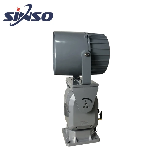 해양 보트 이동 헤드 조이스틱/RS485 컨트롤 서치 라이트, 150W 알루미늄 합금 크세논 라이트, 다이 캐스트 알루미늄 하우징