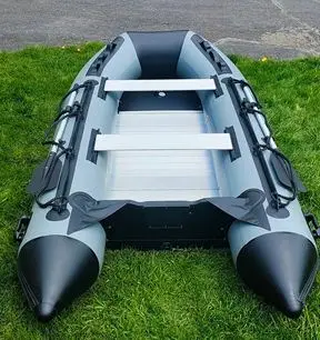 Folded PVC Inflatable Rowing Boat for 4-6 Persons Outdoor Entertainment on Lake River and Offshore