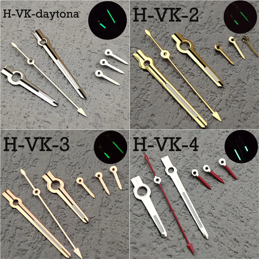 Vk63 Movimento Daytona Watch Pointer Luminoso Rainbow Pointer Dial 29.5Mm Parti Di Accessori Per Orologi