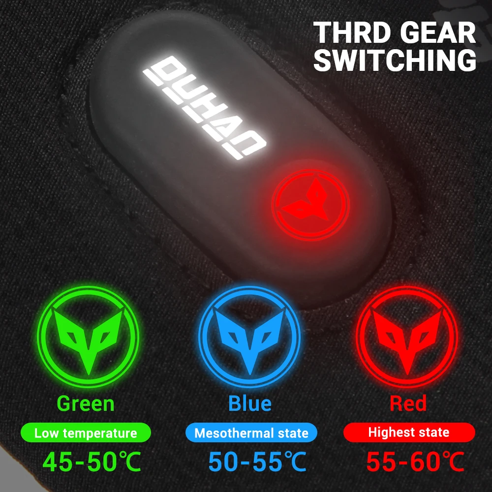 100% Waterproof Motorcycle Gloves Heated Guantes Motorbike Riding Heating Gloves Touch Screen Gant Moto DUHAN motorcycle gloves sports gloves leather motorcycle gloves winter gloves