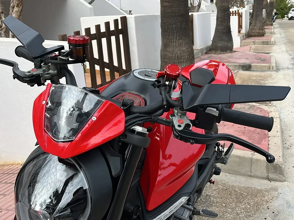 Ducati Diavel/Carbon/XDiavel/S 스크램블러 하이퍼모타드 범용 오토바이 미러 윈드 윙 사이드 백미러