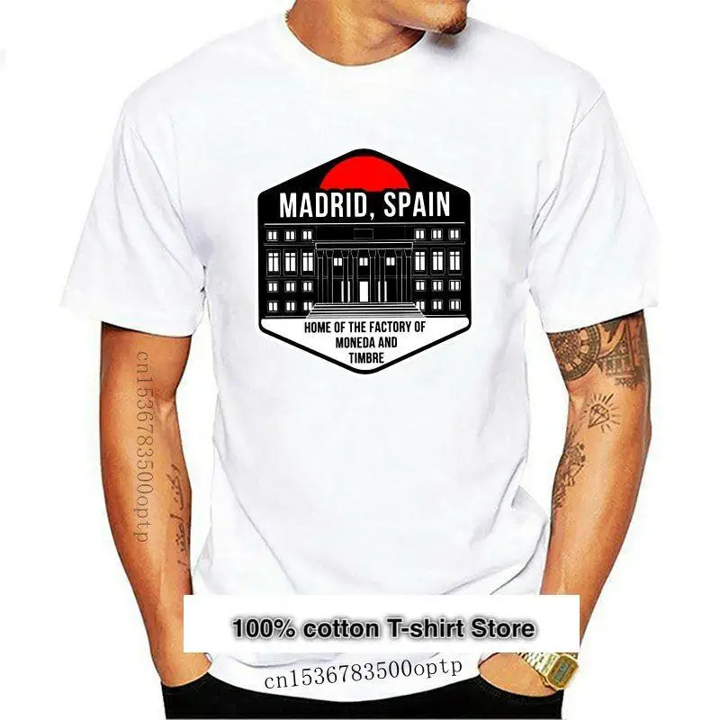 Camiseta Estampada Para Hombre Y Mujer, Camisa Con Estampado De Money Heist Madrid, Casa De La Moneda Y Timbre, 2020