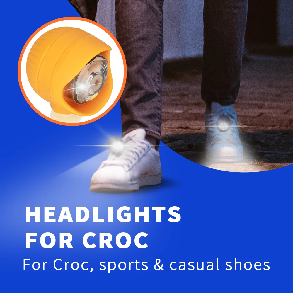 2pcs Shoe Lights LED Headlight Shoe Light Footwear Accessories
