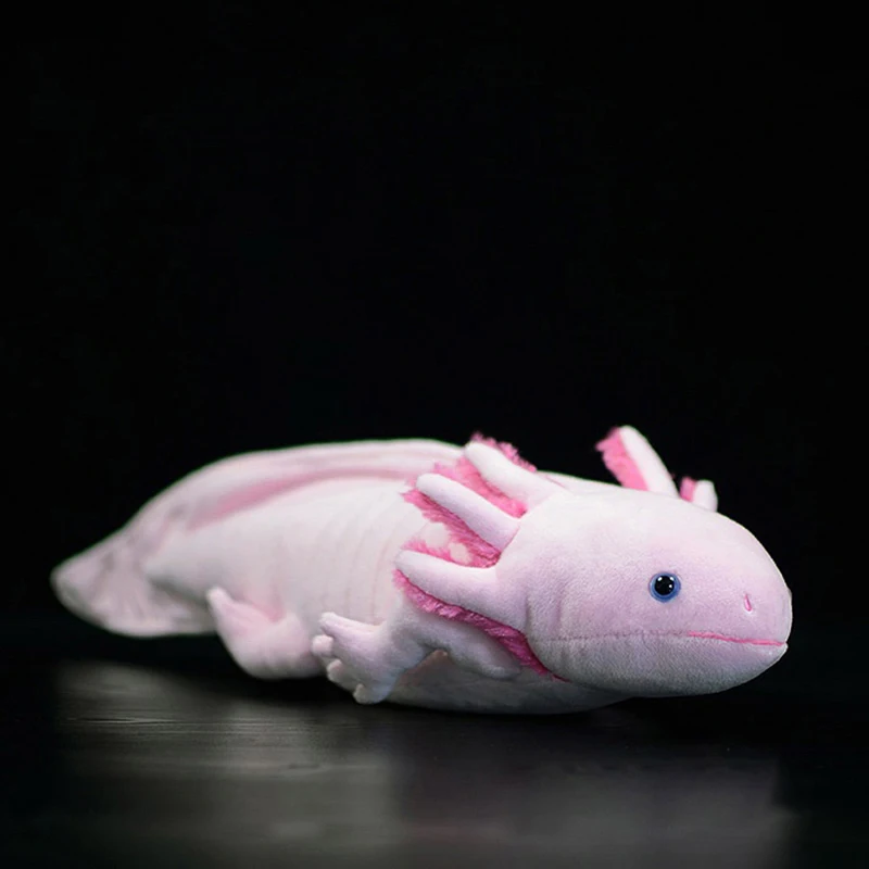 Soft and Cute Simulation Plush Salamander Doll Toy Four-legged Fish Doll Children's Plush Pink Dinosaur Animal Children's Gift