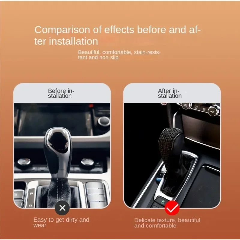 Car Handbrake Cover Vehicles Interior Decor Accessories Handbrakes Protective Covers Comfortable Grip Auto-Shift Gear Cover