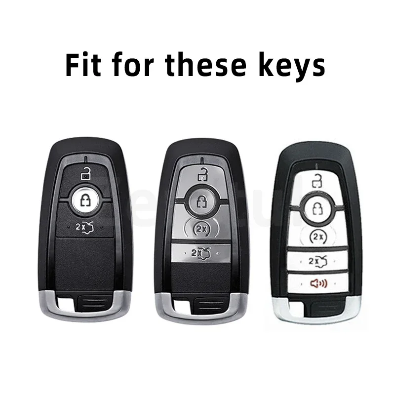 Premium TPU Leather Car Key Fob Holder Case Cover