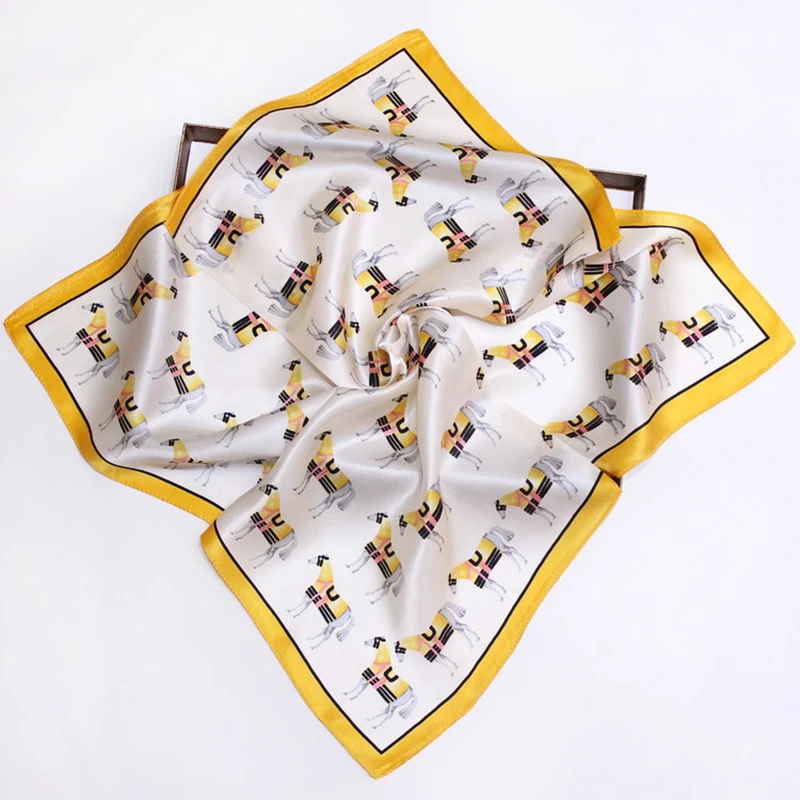 

Женский атласный шарф из шелка тутового шелкопряда, размер 53 × 53 см