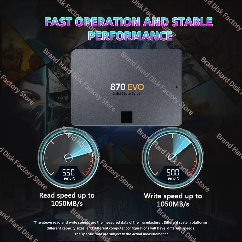 Ʈ HDD ǻͿ 귣 SSD 870 EVO QVO 250G  ָ Ʈ ũ, 1T 2T 4T HDD ϵ ̺, 860 PRO SATA 3 2.5 ps5