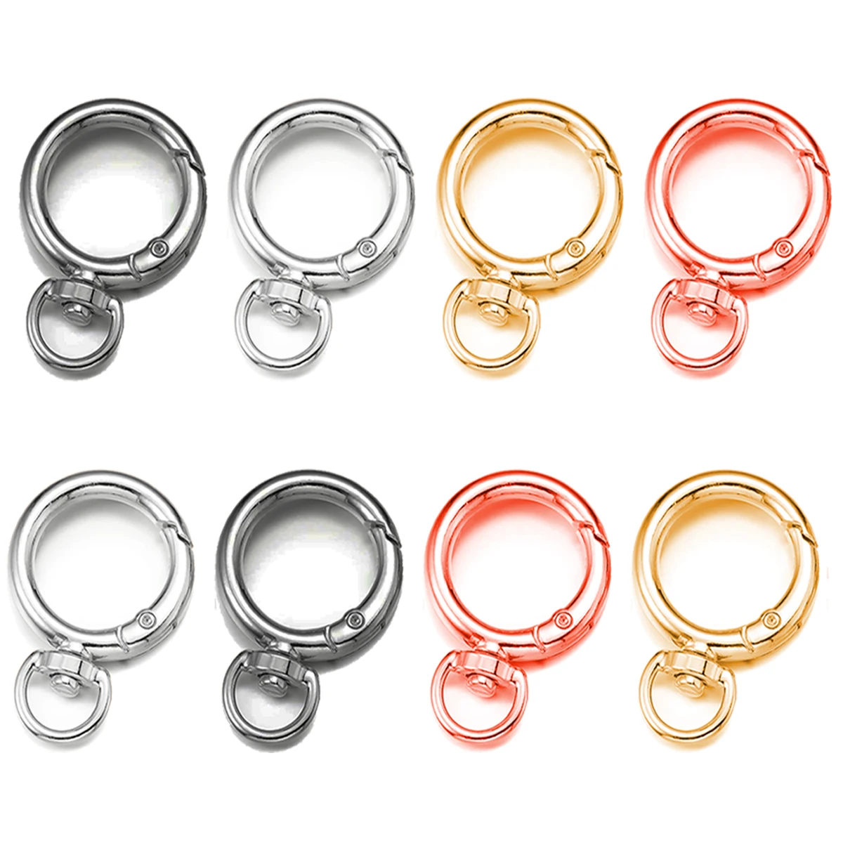 Versatile Metal Alloy O-Ring Key Hooks