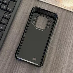 Soft TPU Phone Case, Black Transparent Protective Cover for Cubot KingKong X Pro (Black)