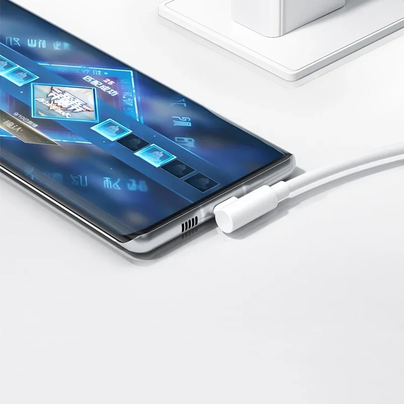 USB C Type C 67W L Bend Data Cord Fast Charging 120W Original 90 Degree Date Line 1M/1.8M 6A Elbow Fast Charging Cable