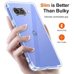 Ultra Slim Transparent Silicone TPU Phone Case Accessories (For Pixel 9 Pro XL)