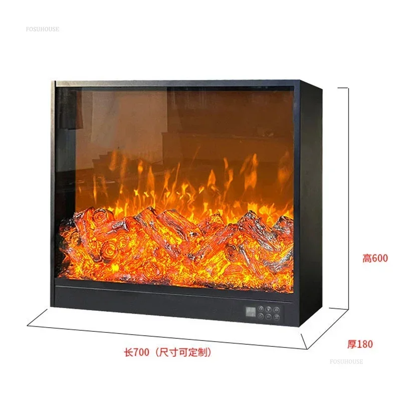 Modern Electric Fireplaces Home Decoration Living Room Embedded Fake Fire TV Fireplace Simulated Flame Decorative Cabinet Heater