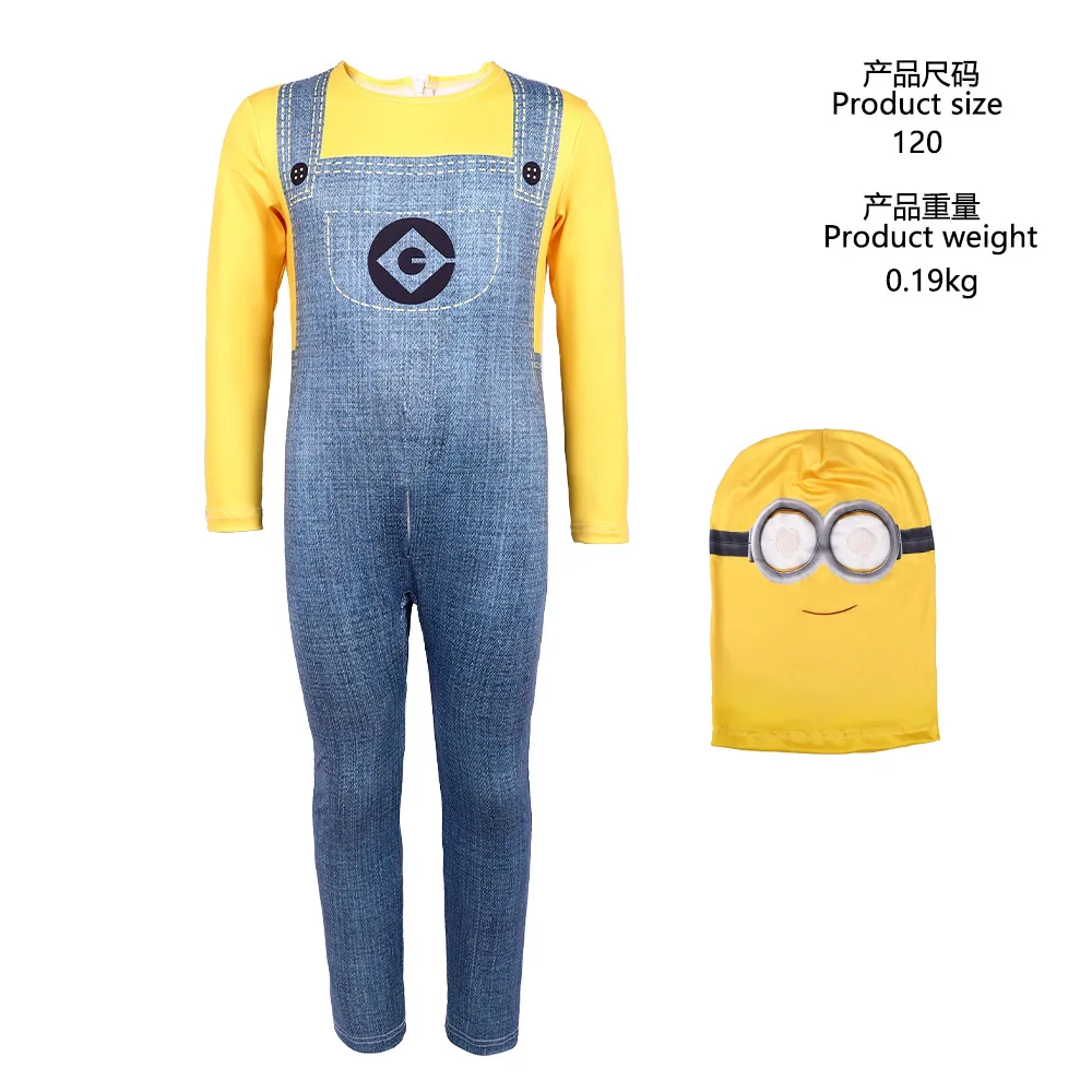 thumbnail image 1 of Disfraces de Minion para fiesta de Halloween para niños y adultos, disfraz de hombrecito amarillo, disfraz divertido de dibujos animados de anime, disfraz de papá ladrón mágico, 1 of 5