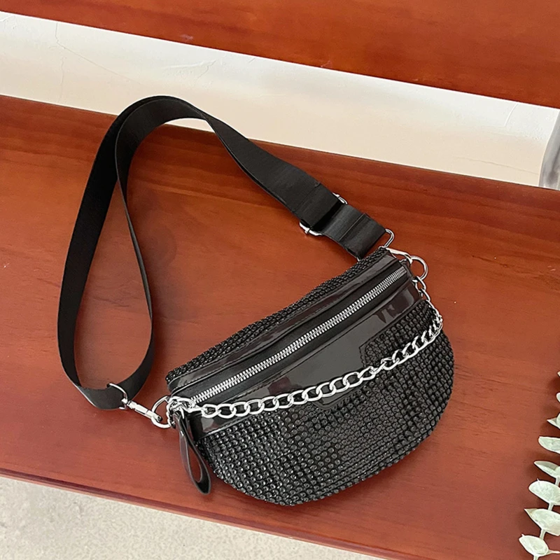 Waist Bag Chest Bag Crossbody Bag Handbag Tote Bag Women Fanny Pack Diamond Waist Belt Bag Luxury Designer Shoulder Bags Fashion Handbag Chain Chest Pack Crossbody Bags