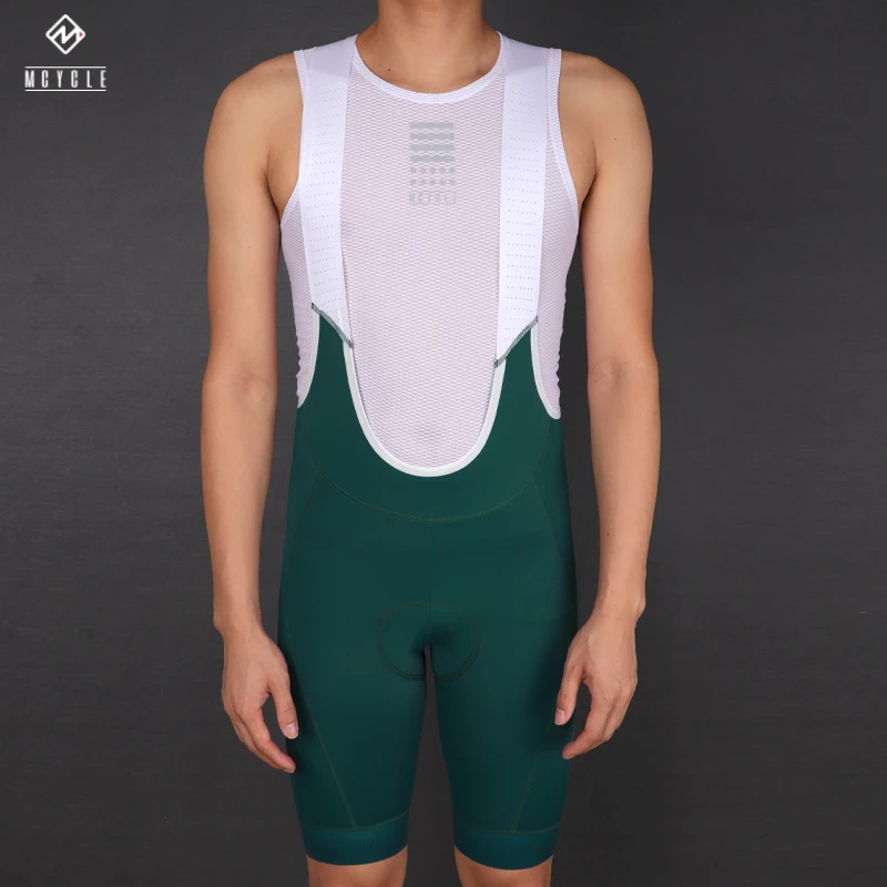 Mcycle Men's Cycling Bib Shorts Quick Dry Breathable Sport bibshort ciclismo Solid Bib Pad salopette ciclismo uomo