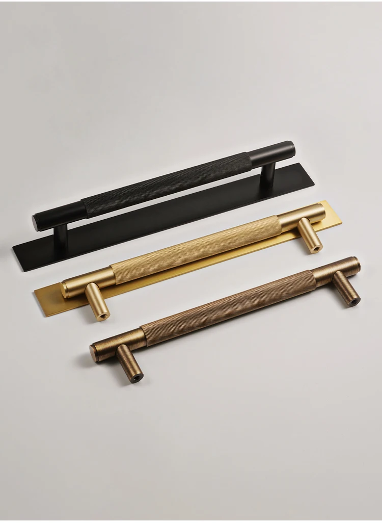 Dooroom Messing-Rändeltürgriffe, Doppeltür, Holztür, Duschraum, einseitig, doppelseitig, mattgold, schwarz, antikes Messinggriffe – Detail 3