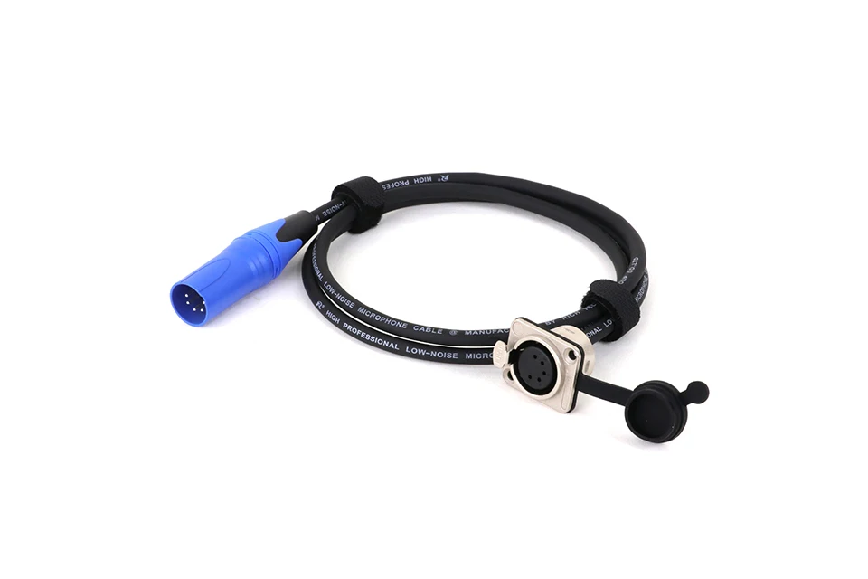 D-Typ 5-Pin XLR-Buchse für die Montage in der Platte auf XLR-Stecker, Durchgangskabel in verschiedenen Farben, 5-Pin XLR-Durchgangskonverter für Mikrofone. – Detail 9