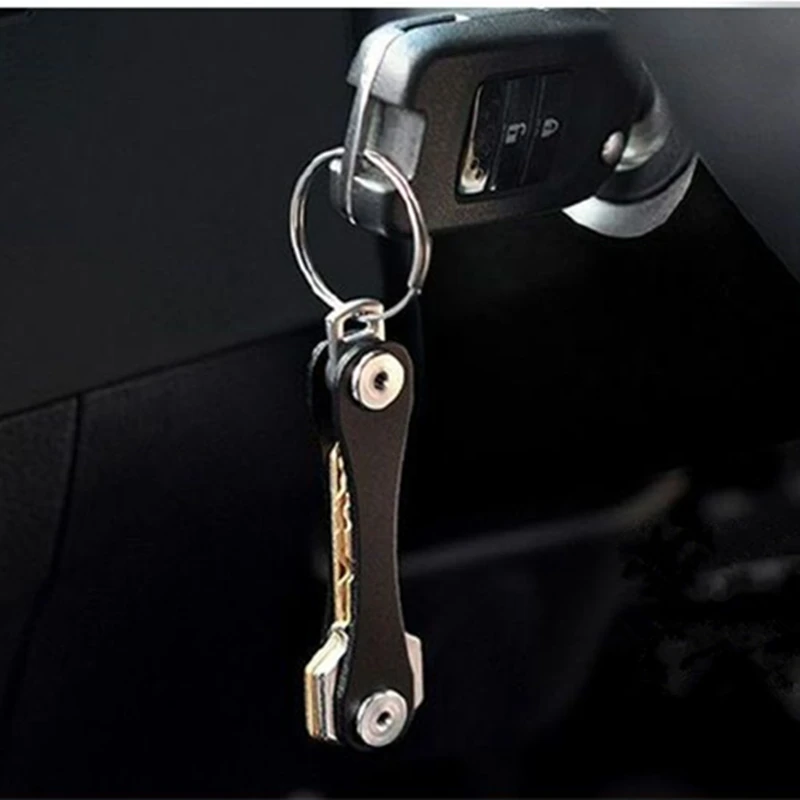 Key Chain Wallet Metal Aluminum Key Box Compact Clip Storage Outdoor Keychain Compact Decorative Organizer Holder Outdoor