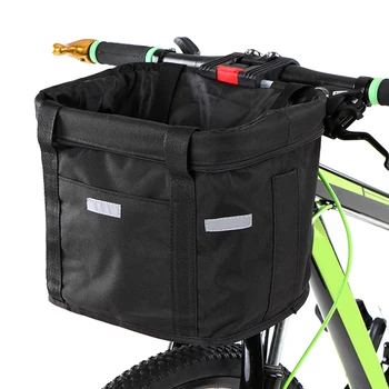 Cestino anteriore per bicicletta cestino per manubrio per bici impermeabile rimovibile borsa per telaio per animali domestici Bikepacking accessori per biciclette