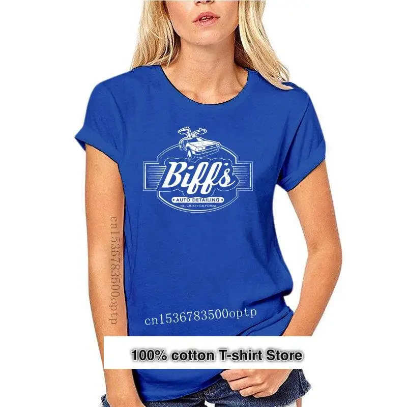 thumbnail image 1 of Camiseta de manga corta para hombre, ropa de Biff's Garage, Delorean, Back To The Future, Mc Fly, Doc Brown, Car, 1 of 5