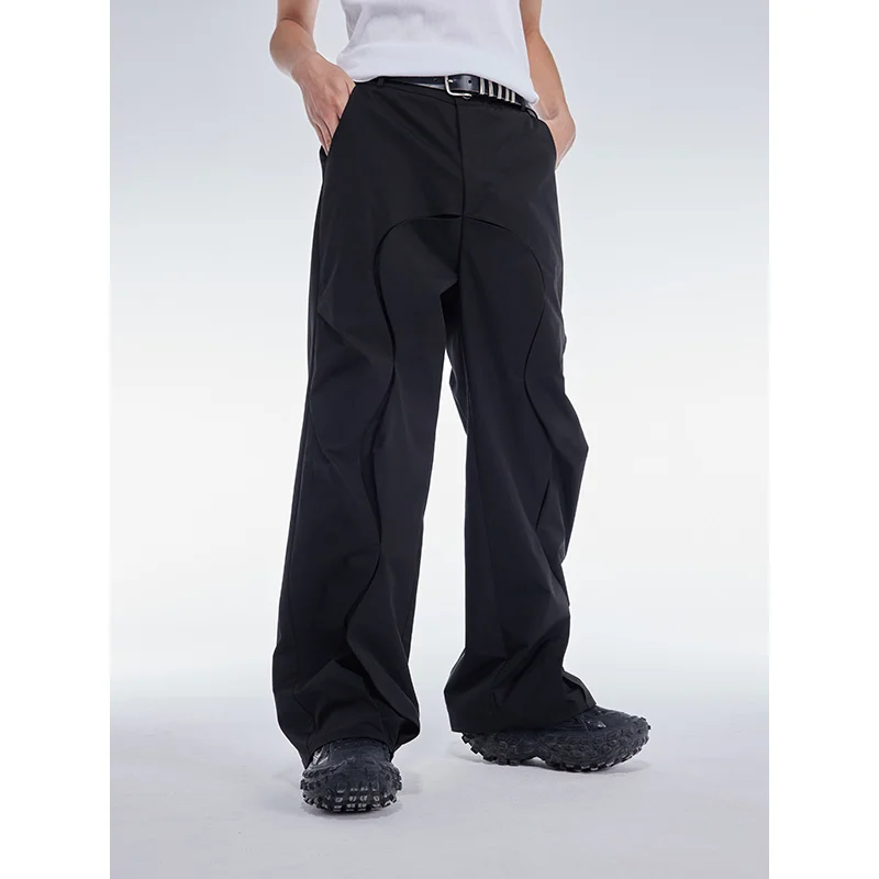 

27-46 NEW 2023 Men Women Clothing Original Curved Three-dimensional Pleats Straight Trousers Pants Lovers Plus Size Costumes