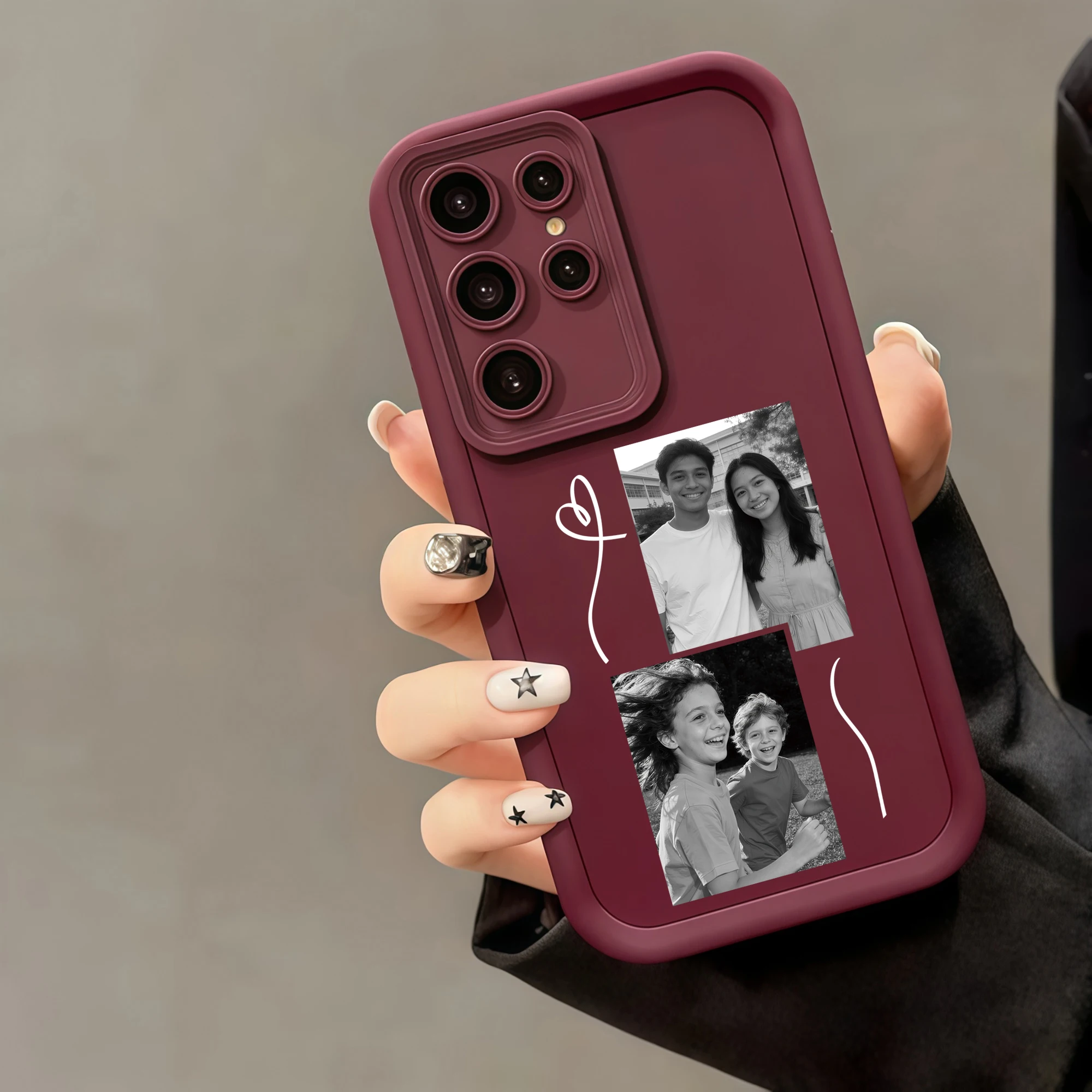 Custom Photos Convert to Black and White Photo Phone Case