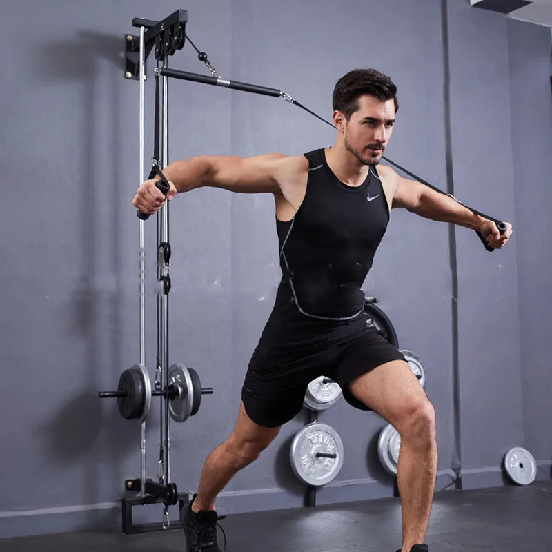 KOMFOTTEU 4 stuks accessoires voor kabelmachine, handgrepen, fitnessstudio, multifunctionele set met tricepstouw, driehoekige pulley voor sportschool, V-greep, rechte tricepsstang, gymtraining KOMFOTTEU 4 stuks accessoires voor kabelmachine, handgrepen, fitnessstudio, multifunctionele set met tricepstouw, driehoekige pulley voor sportschool, V-greep, rechte tricepsstang, gymtraining