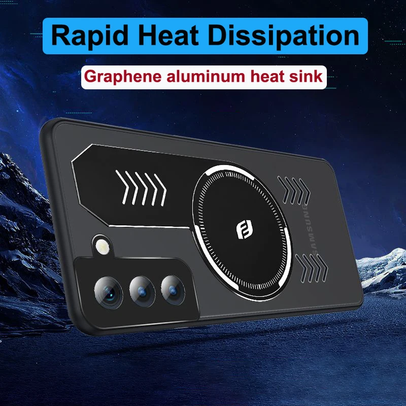 Dissipação de Calor de Grafeno para Samsung Galaxy S23 Ultra Tampa de Resfriamento Respirável Ventilador Refrigerador 5g Case de - Image 5