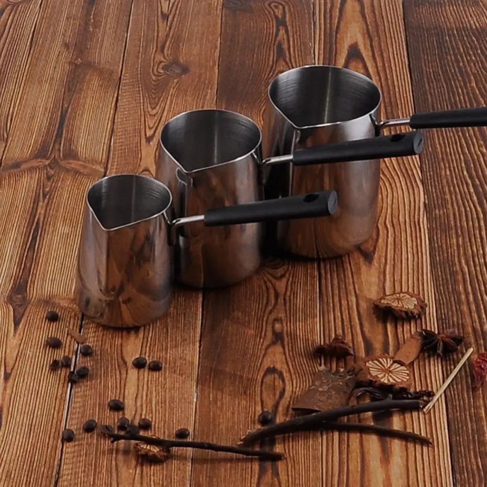 Stainless Steel Wax Melting Pot with Silicone Handle DIY Candle Melts Pot Dissolve Soap Jug Heated Coffee/Milk/Chocolate