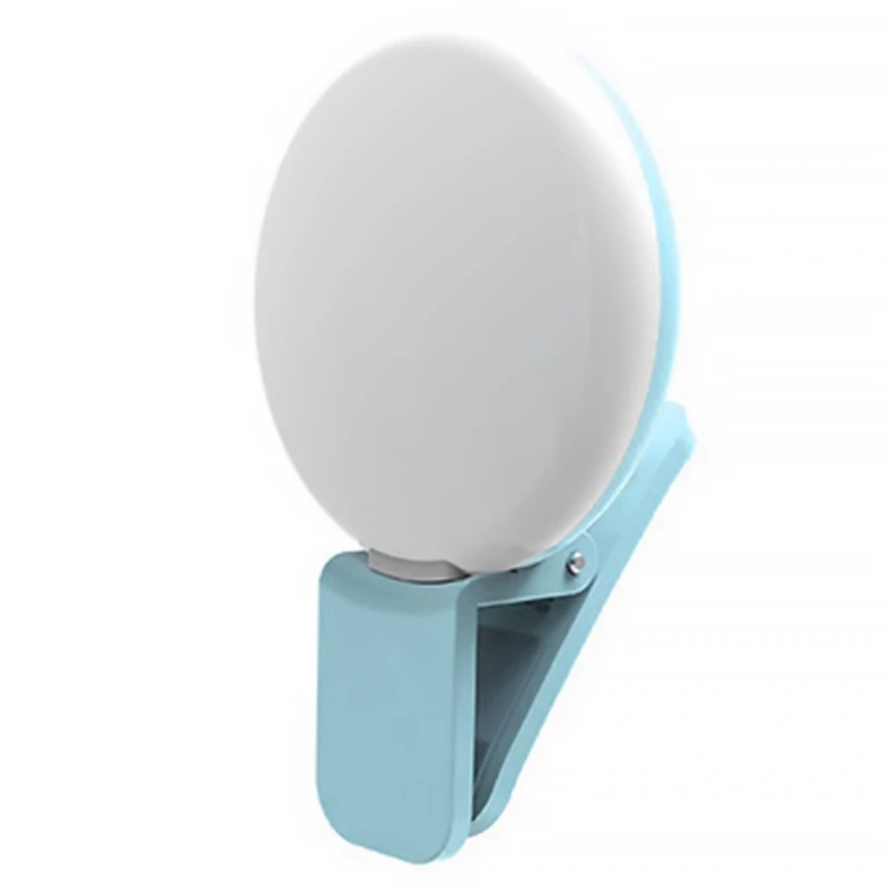 Universal Selfie Phone Led Light Ring Selfie Phone Lens Led Light Adatto Per Smartphone Notebook Computer Blue