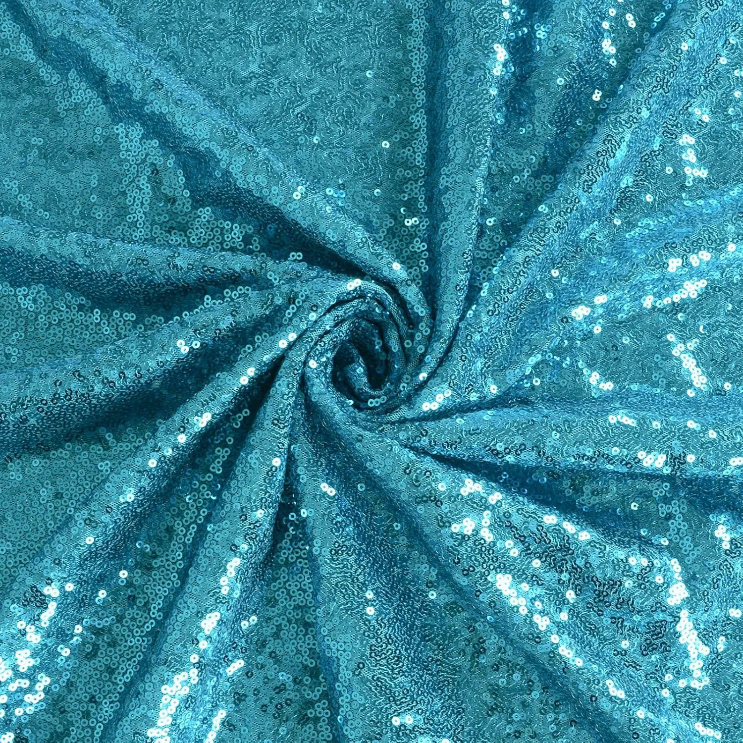 Sparkling Sequin Embroidered Mesh Fabric for Elegant Decor & Fashion