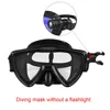 Scuba Diving Mask with flashlight Bracket, Liquid Silicone Face Mask,Tempered Glass, Anti-Fog Snorkel Mask Mask Strap Mount Clip 5