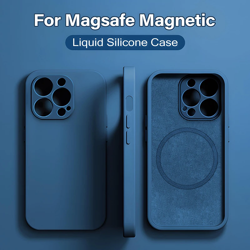 ALL MEDIA - Coque Silicone Magsafe pour IPhone personnalisée main image 0