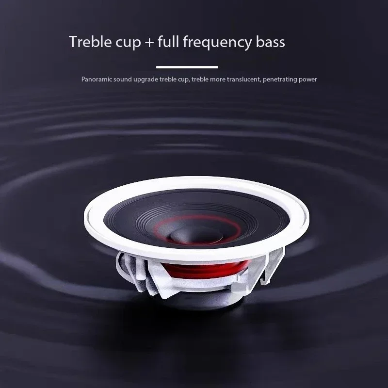 30W 홈 시어터 무선 Caixa De Som Bluetooth 벽걸이 형 천장 스피커 서브 우퍼 내장 방송 시스템 TWS 지원 TF