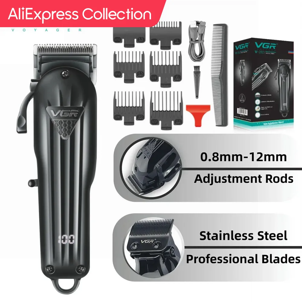 Aliexpress Collection Vgr Tagliacapelli Tagliacapelli Professionale Tagliacapelli Rasoio Elettrico Regolabile Cordless