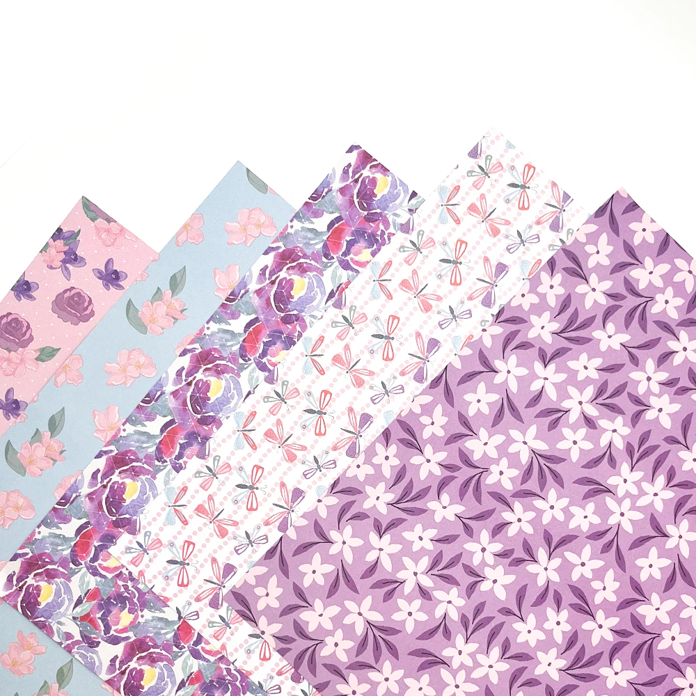 크리에이티브 패스 12인치 스크랩북 용지 20장 공예 저널링 재료 카드메이킹 장식 팩 305x305mm