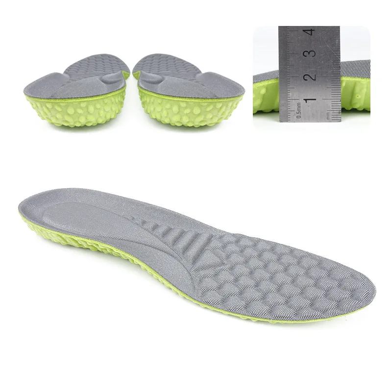 Soft Sole Wormwood Sport Insoles For Shoes Latex Soft Sole Cushion Running Deodorant Breathable Sweat Absorbing Sneaker Pads
