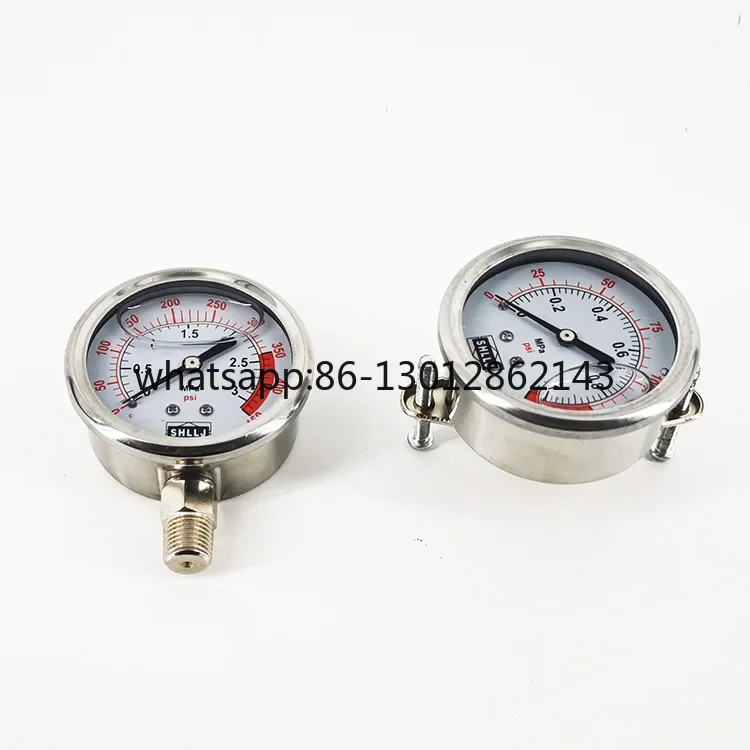 진공 게이지 1.6mpa 수압 게이지 스테인리스 스틸 축압력 게이지