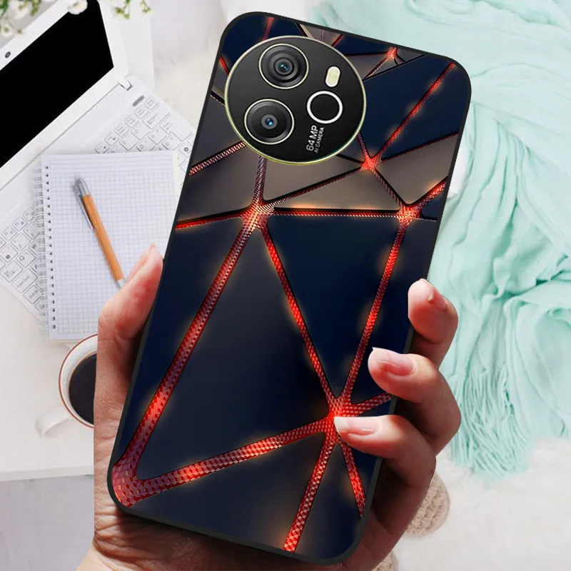 Blackview SHARK 8 Silicone Soft Back Case - Black Lion Wolf Design