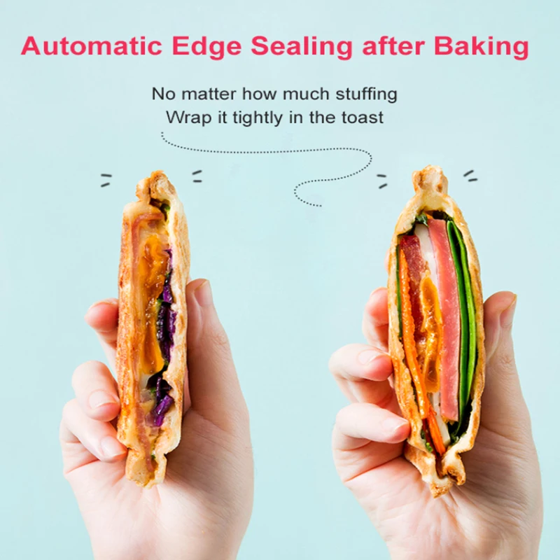 Sandwich machine breakfast machine household frying machine multi-function heating toaster 4