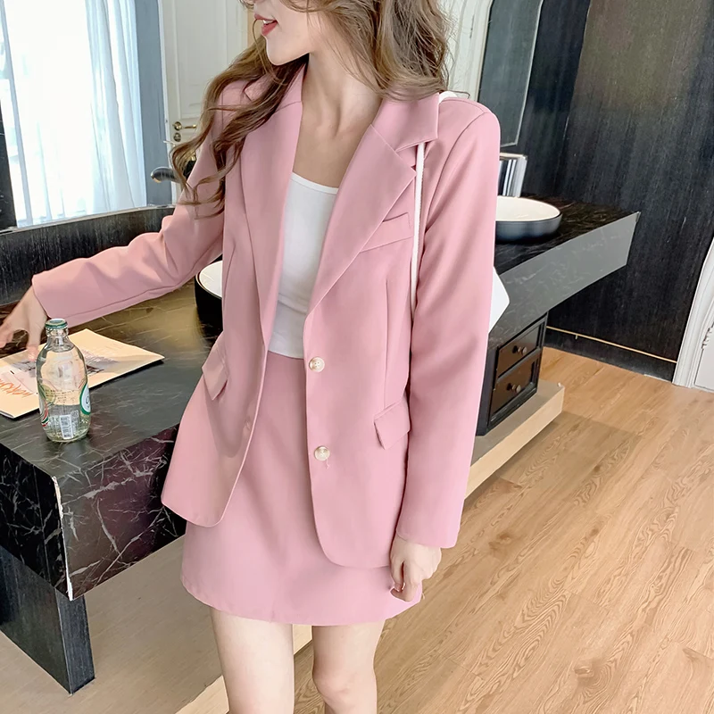 

UNXX Real Shot High-end Street Bomb Suit Jacket Women Female Ladies Petite 2023 Autumn New Temperament Casual Small Suit Set