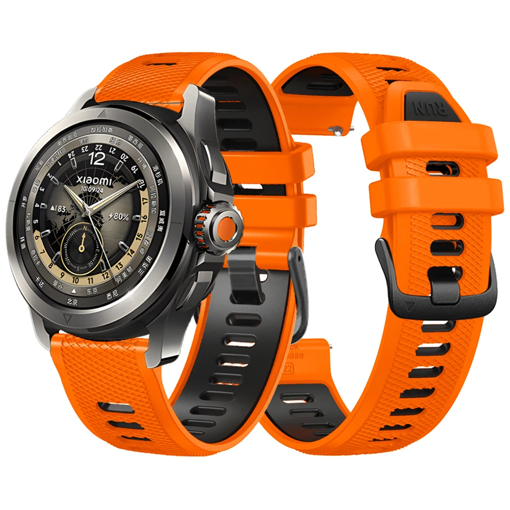 Dual-Color Silicone Sport Strap
