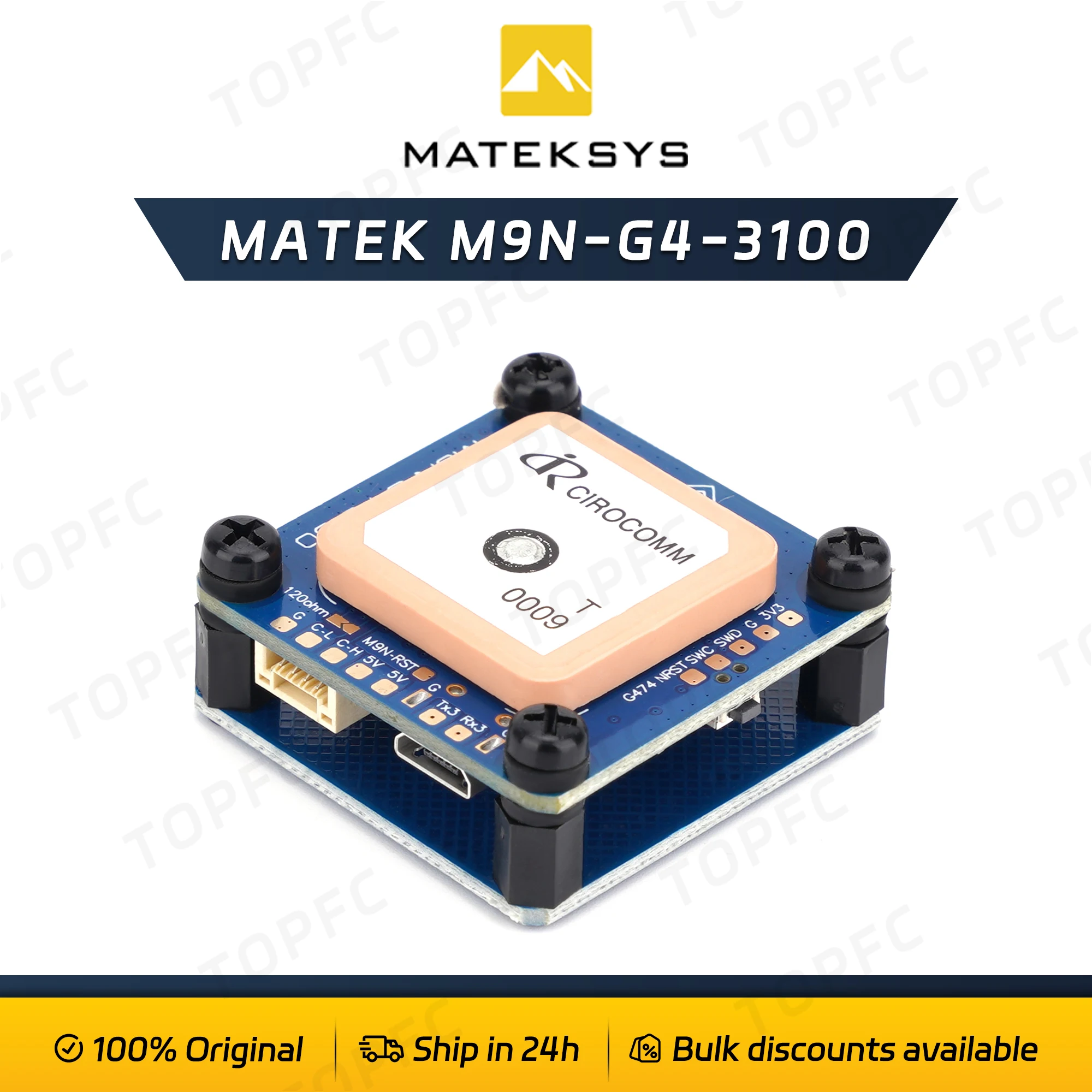 Módulo GNSS M9N + Bússola RM3100 DroneCAN para Drone